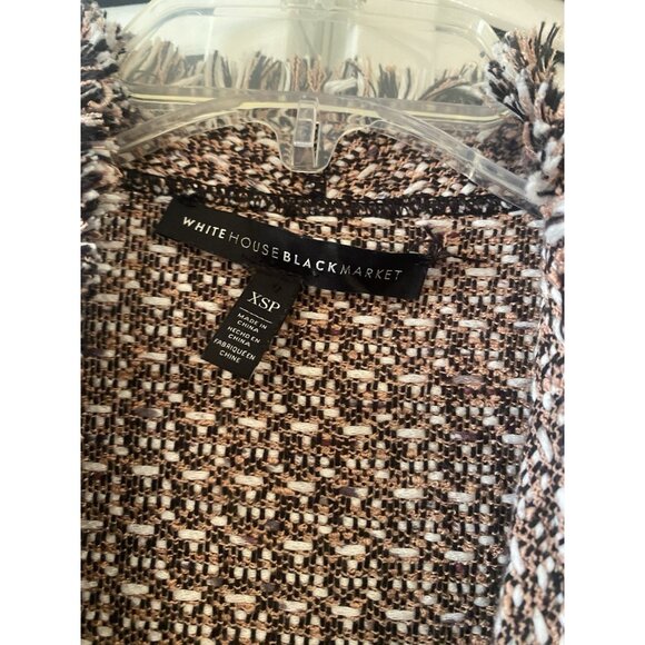 White House Black Market Multicolor Cardigan Sweater SZ XSP Waterfall Office - Picture 3 of 7